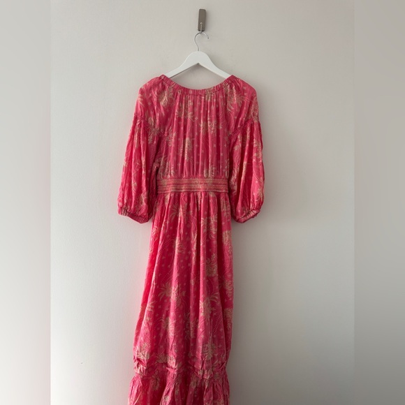 FREE PEOPLE Golden Hour Pink Maxi Dress M - Picture 6 of 8